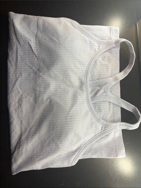 lululemon athletica White Ribbed Tank Top